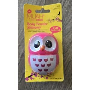 MUAH Cosmetic by KISS Body Powder Shimmer OWL  2017 NOS RARE Easter